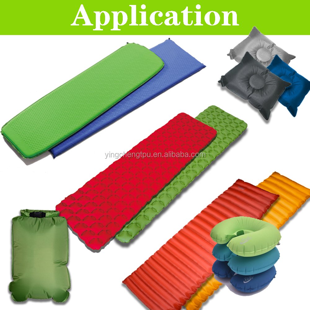 Airtight TPU Coated Polyester Peach Skin fabric for Air Cushion Inflatable TPU Material