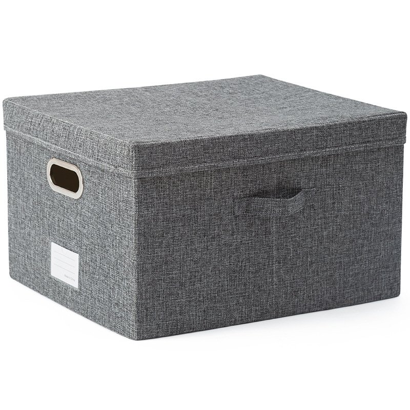 Large Capacity Wardrobe Storage Box Closet Organizer of Bedroom Washable Foldable Storage Box with Metal Handle Storage Basket