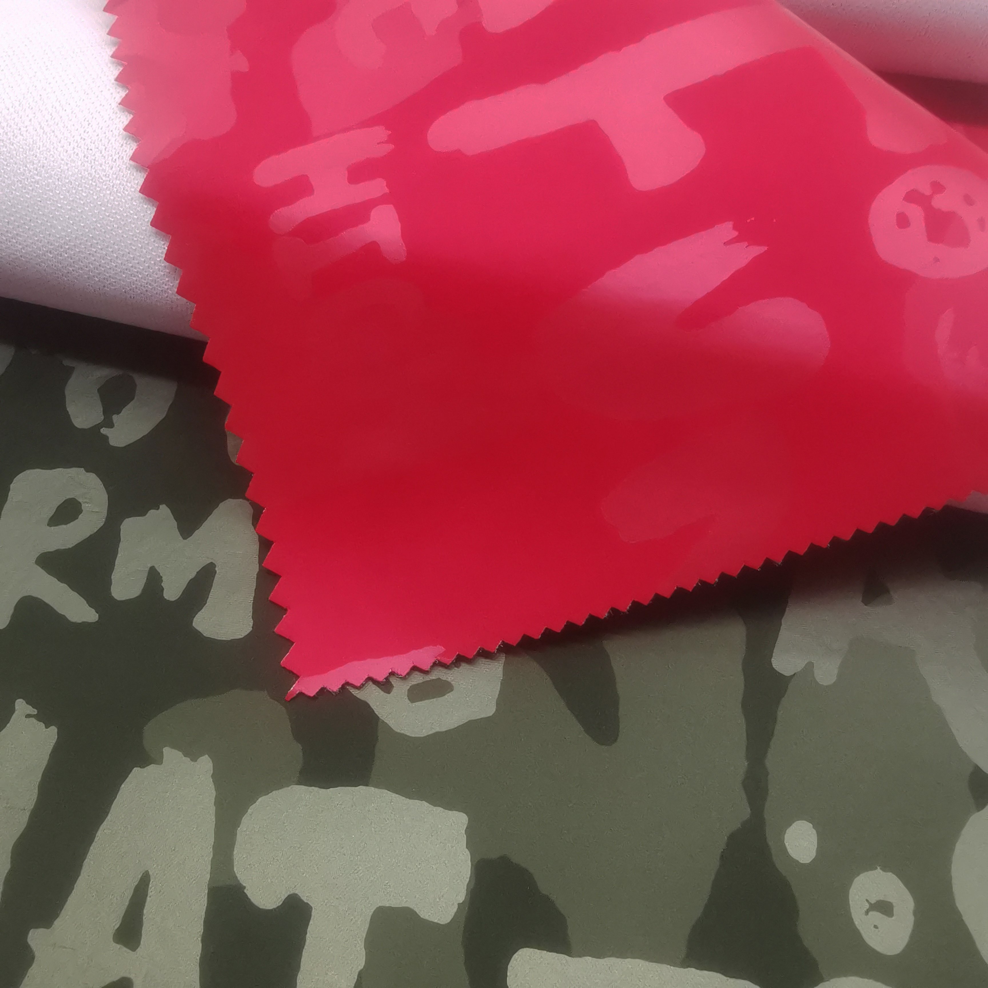 High quality waterproof Composite knitted fabric printed fabric for Down Jackets