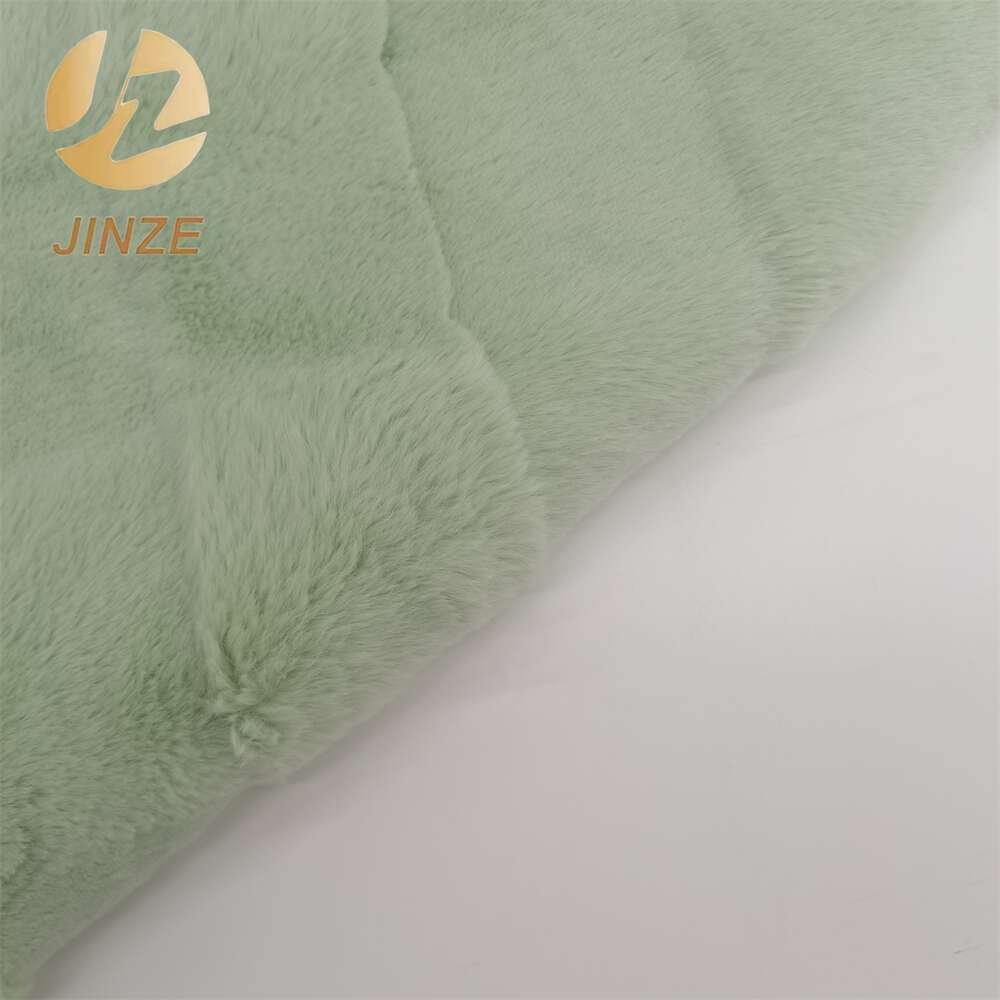 JZ 100% Polyester Knitted Fabric Warm & Soft Imitation Rabbit Hair Anti-Pill Stretch Design Home Textiles Dresses Blankets Sofas
