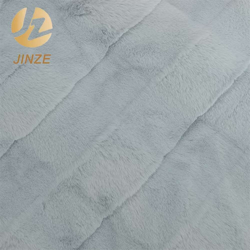 JZ 100% Polyester Knitted Fabric Warm & Soft Imitation Rabbit Hair Anti-Pill Stretch Design Home Textiles Dresses Blankets Sofas