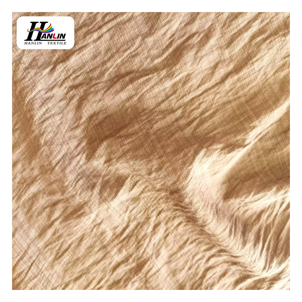 Good quality Cotton Linen Hemp Crinkle Linen Deluxe Premium Wrinkled Fabric