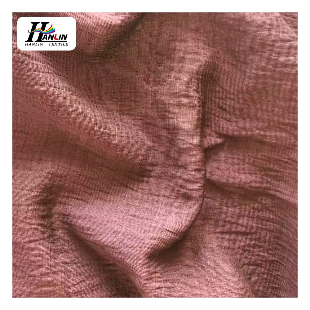 Good quality Cotton Linen Hemp Crinkle Linen Deluxe Premium Wrinkled Fabric