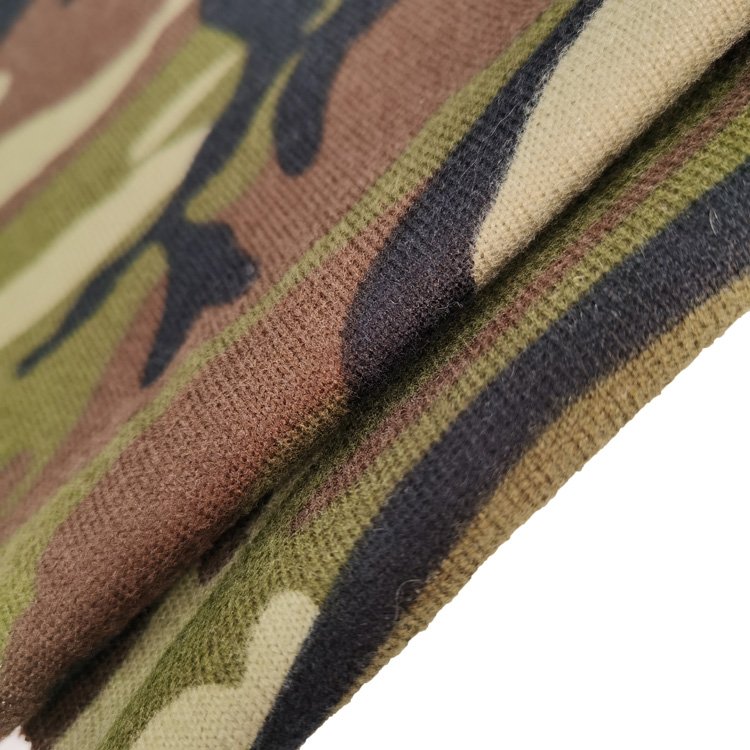 Hot sale New style polyester spandex soft yarn hacci sweater knit disruptive pattern print fabric for clothing