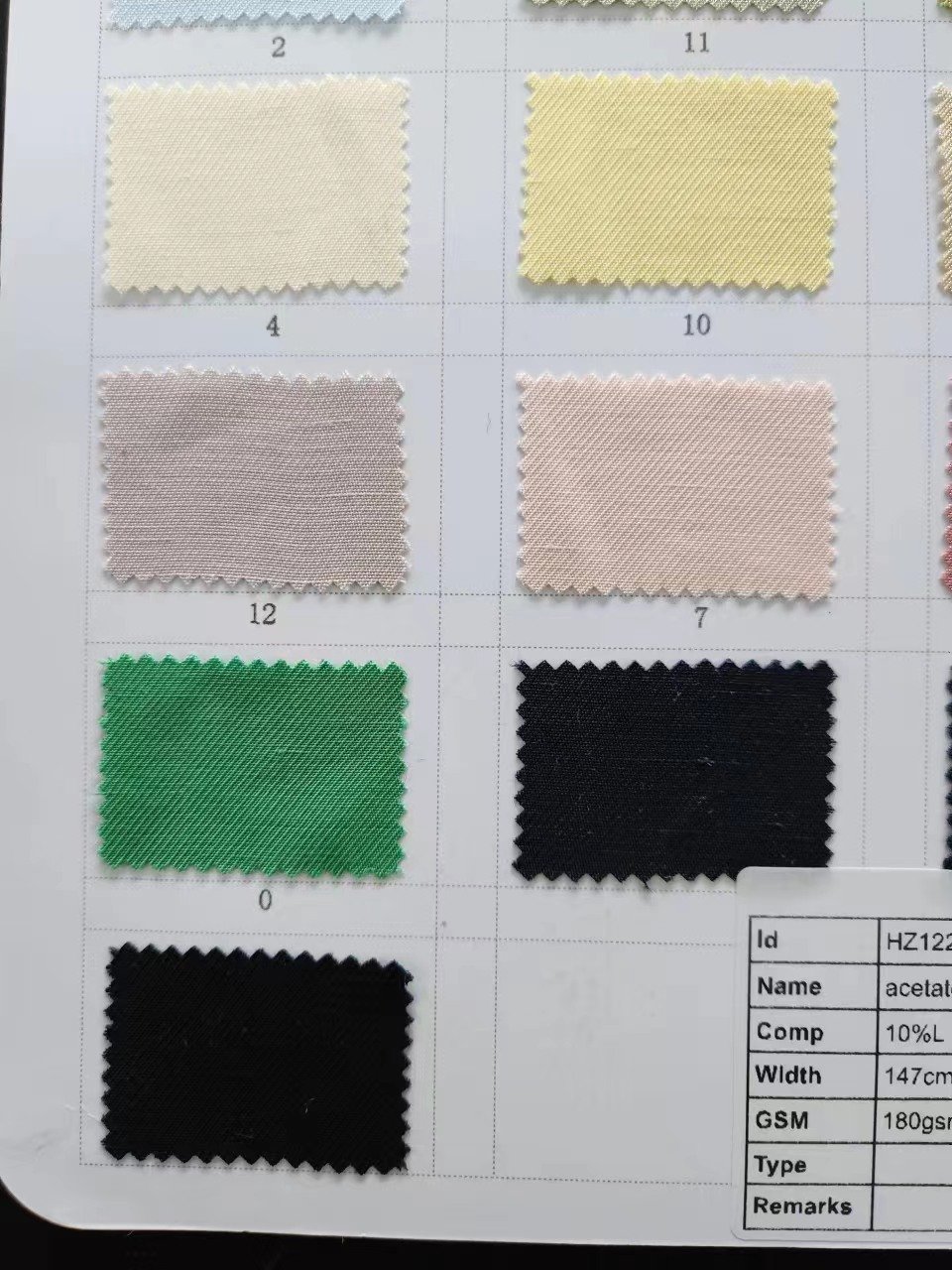 122201 acetate tencel linen twill fabric for luxury garment