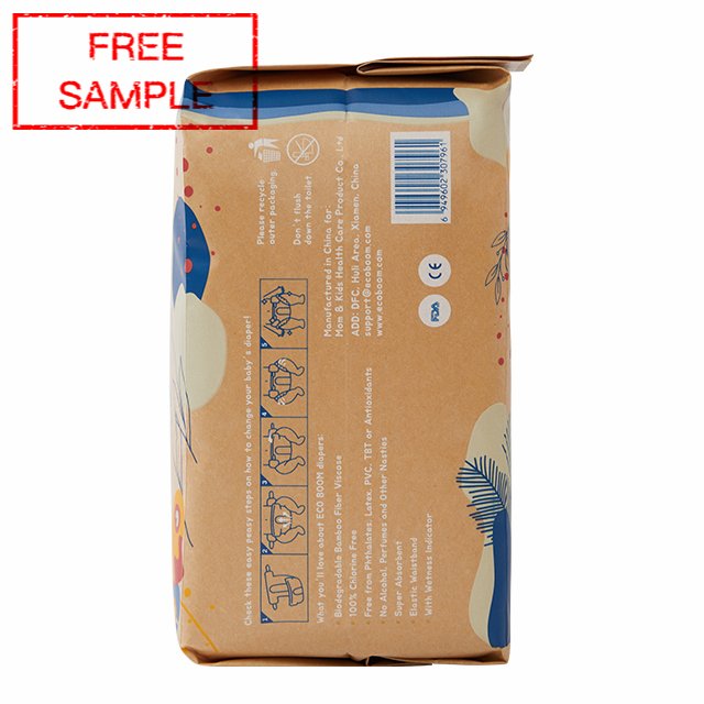 OEM ODM newborn diaper supplier ecological hypoallergenic compostable fiber eco leak guard