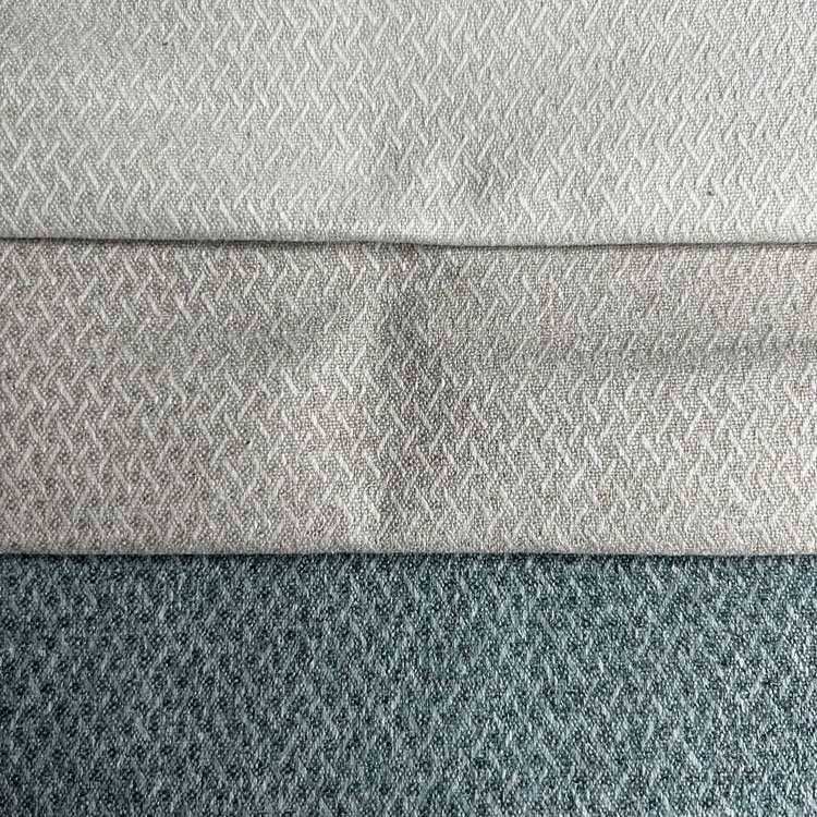 2155-150 China Belgian Linen Fabric Wholesale Linen Jacquard Fabric Poly Linen