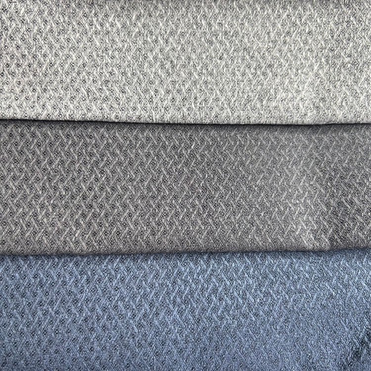 2155-150 China Belgian Linen Fabric Wholesale Linen Jacquard Fabric Poly Linen