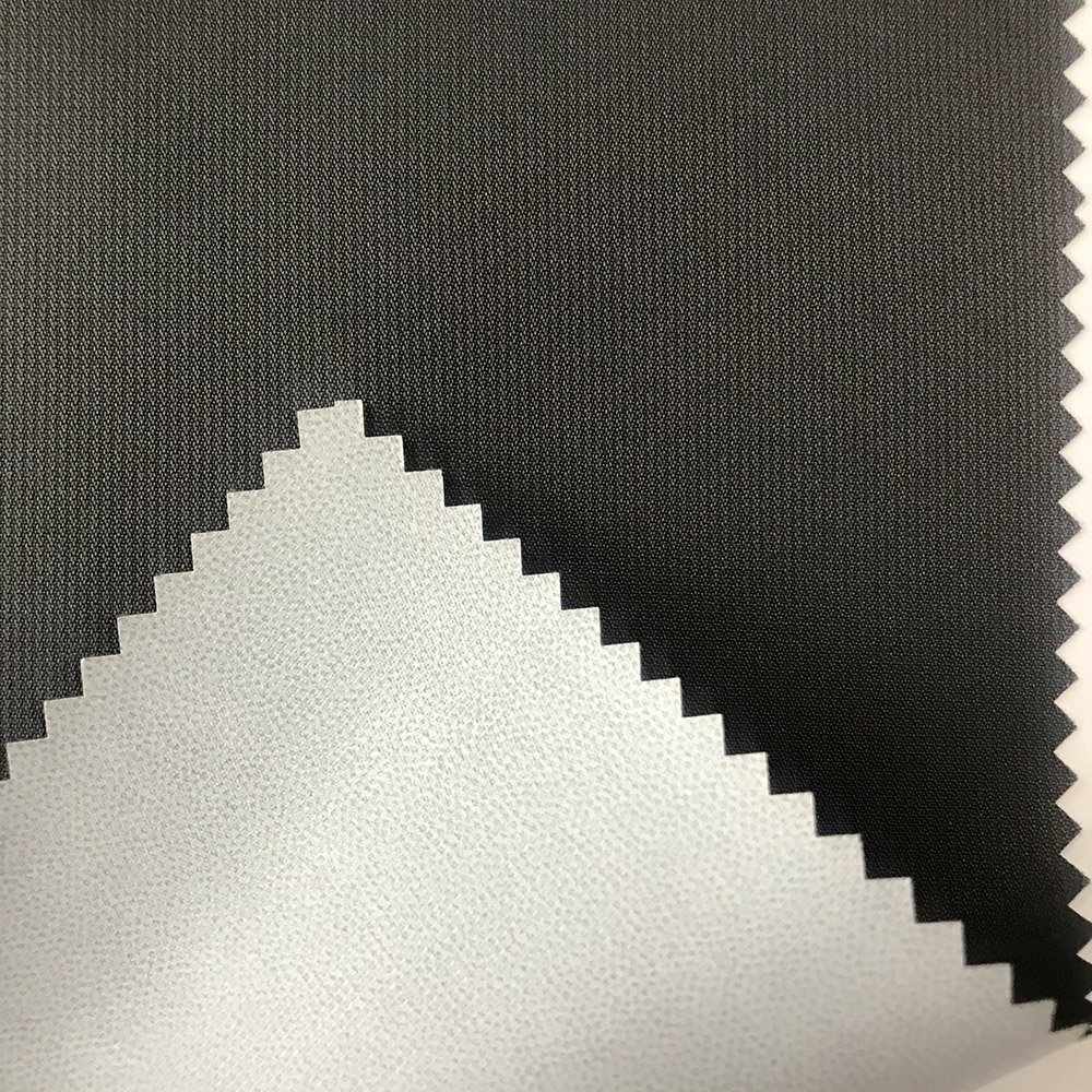 Hot Selling Custom Polyester Honeycomb Dobby Pongee Fabric Milky TPU Coated Used For Bomber Jacket