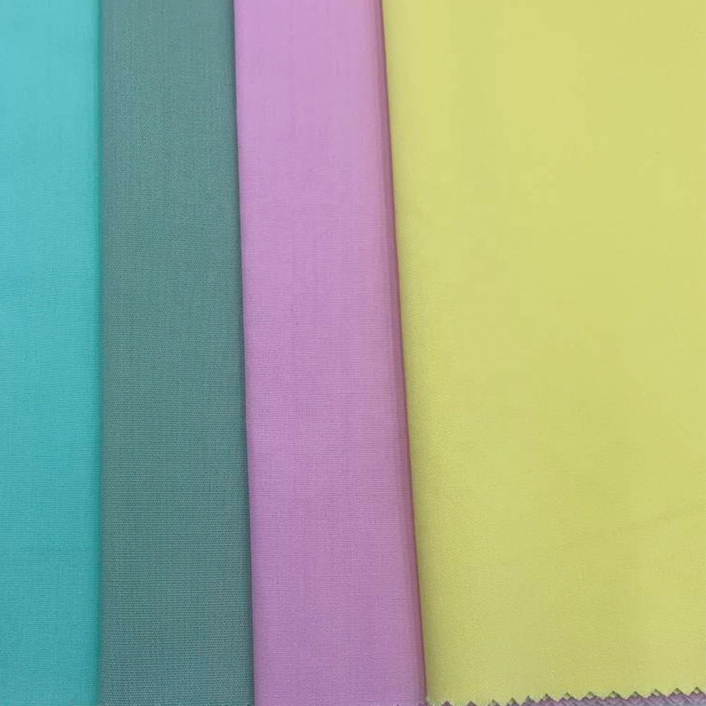 OEM ODM Eco Friendly Breathable 50 Bamboo Fiber 45 Polyester 5 Spandex Plain Workwear Fabric 115GSM Bamboo Woven Fabric for Men