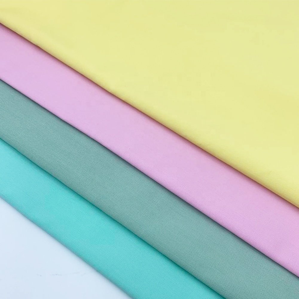 OEM ODM Eco Friendly Breathable 50 Bamboo Fiber 45 Polyester 5 Spandex Plain Workwear Fabric 115GSM Bamboo Woven Fabric for Men