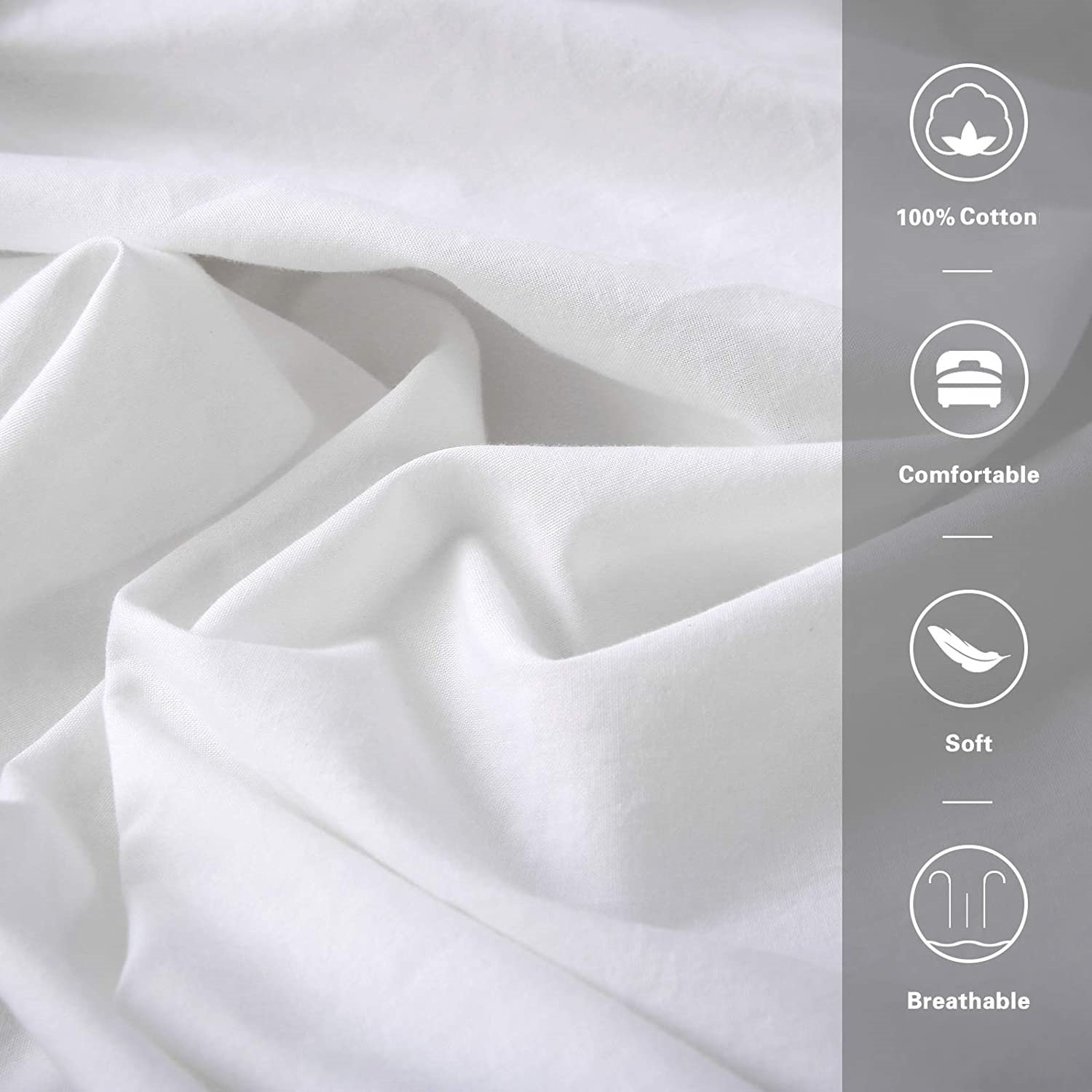wholesale Luxury 600TC duvet cover custom 100% cotton hotel bedding linen sets white plain duvet cover set