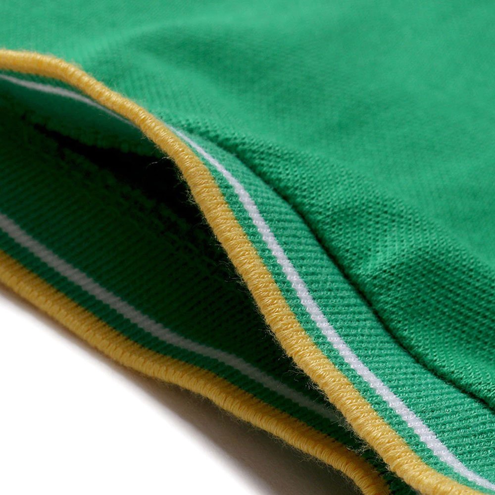 Premium Quality Men's Polo T-Shirts Slim Fit Breathable Athletic Short Sleeve Printed Knitted Fabric