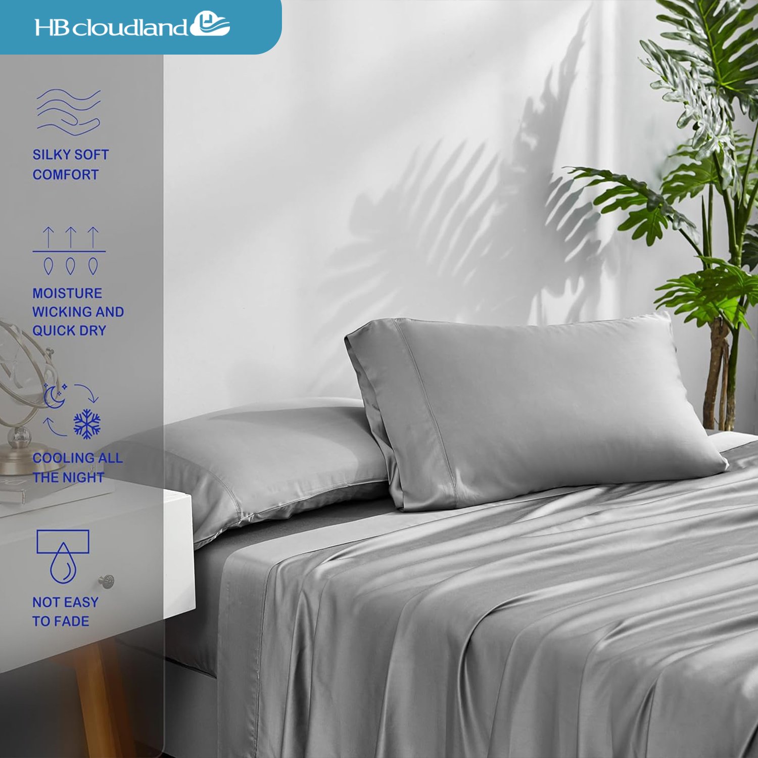 Cloudland Sheets For Beds Organic And Bamboo Bamboo Bedding Sheet Set Home Textile Customized Bamboo Queen Size Bed Sheets Set