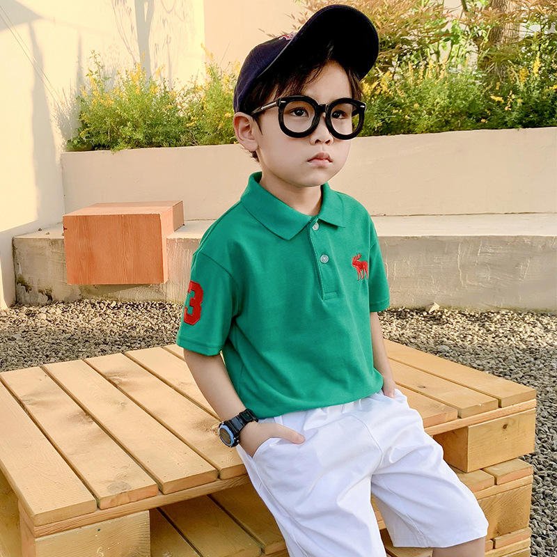 High quality Wholesale clothing Boys Polo shirts Pure cotton kids polo shirts for boys