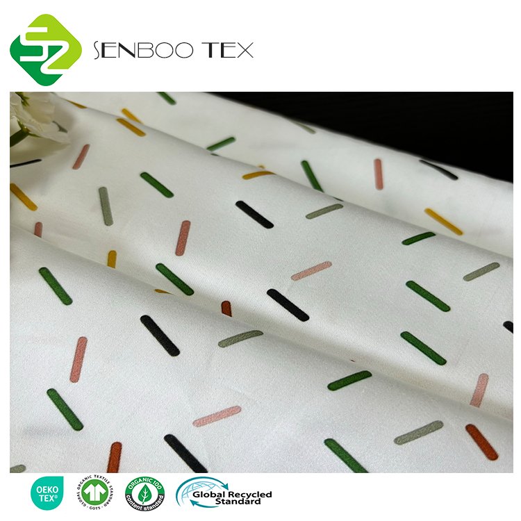 Oeko tex 130gsm Eco-Friendly 100% Bamboo Fabric Breathable and Printed for Shirt
