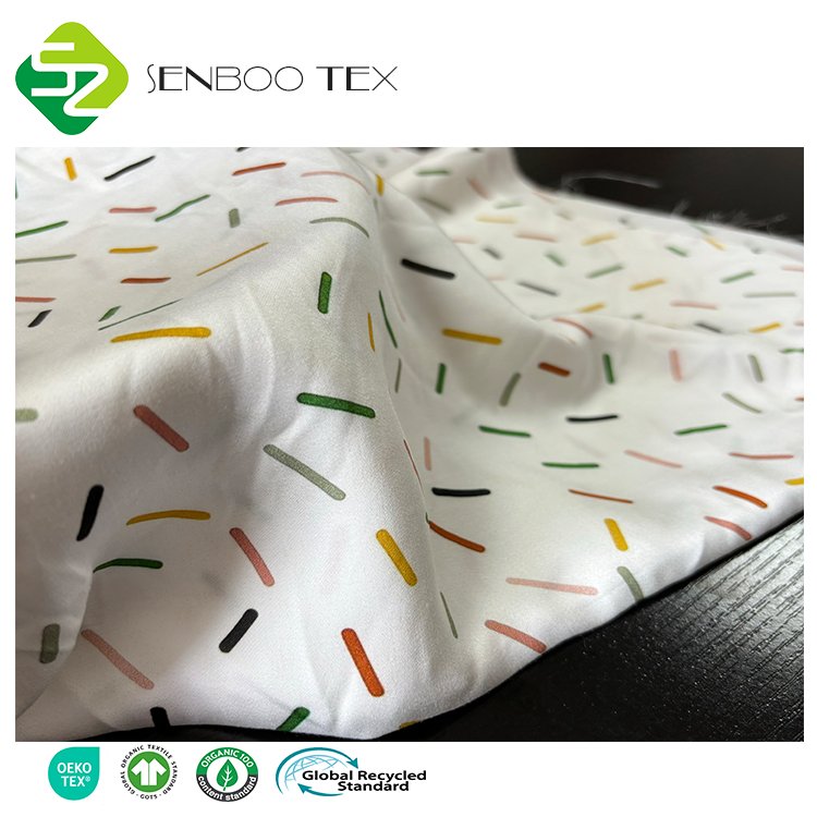 Oeko tex 130gsm Eco-Friendly 100% Bamboo Fabric Breathable and Printed for Shirt