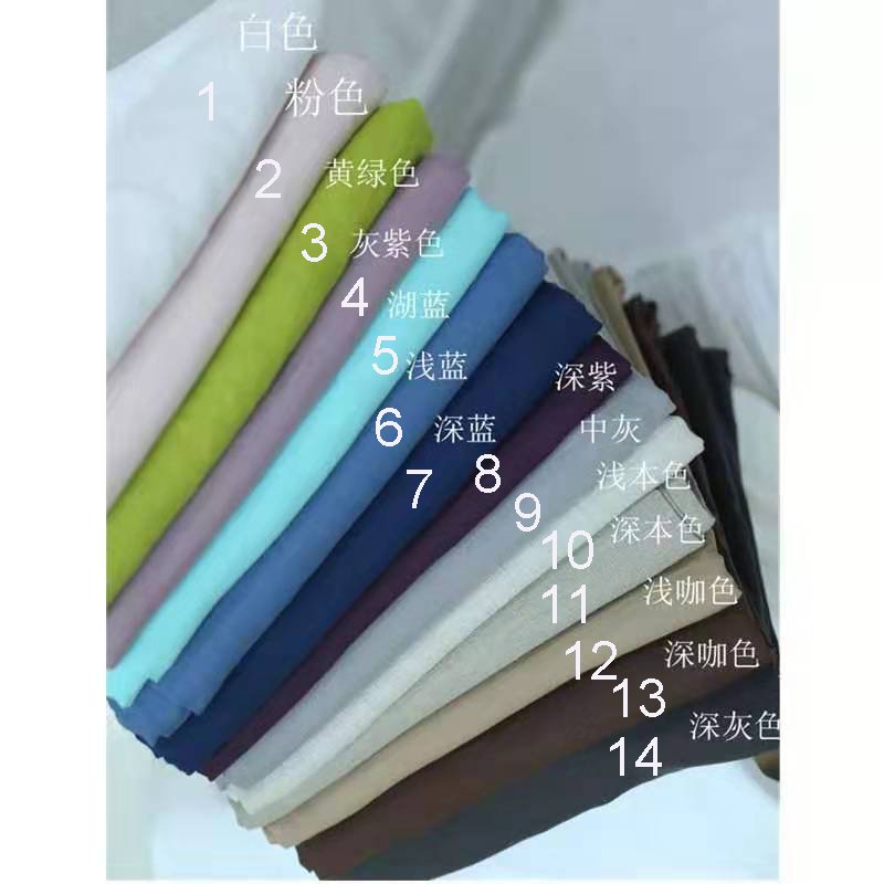 Wholesale Manufacturers French Bed Linen Washed White Pure 100 Linen Fabric for Dress