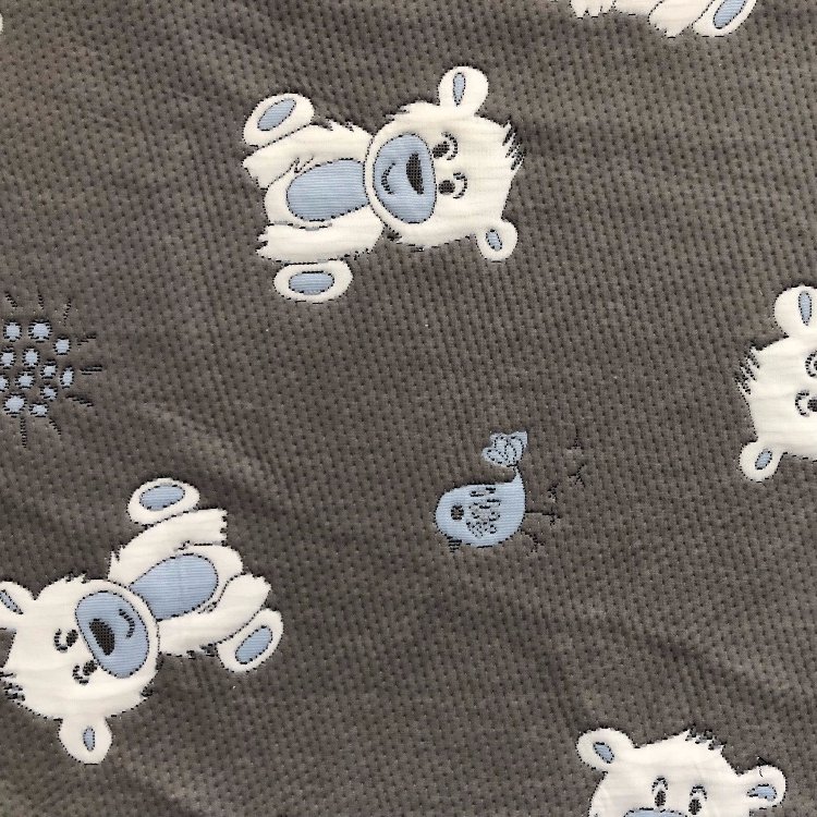2022 New Design Fabric Embroidery Polyester Bamboo Mattress Fabric for Sale