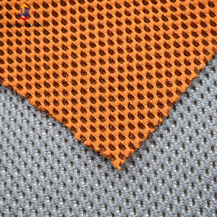 Material 3d Air Mesh Fabric for Sports Shoes Plaid Washable Knitted Jiangsu Tricot 100% Polyester 1mm 2mm 3mm 4mm Thickness