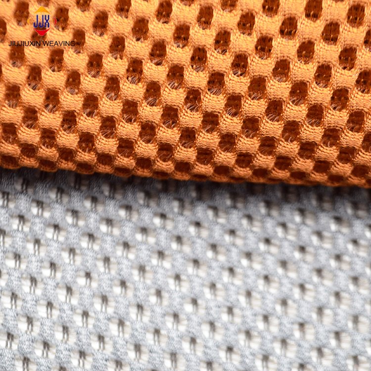 Material 3d Air Mesh Fabric for Sports Shoes Plaid Washable Knitted Jiangsu Tricot 100% Polyester 1mm 2mm 3mm 4mm Thickness
