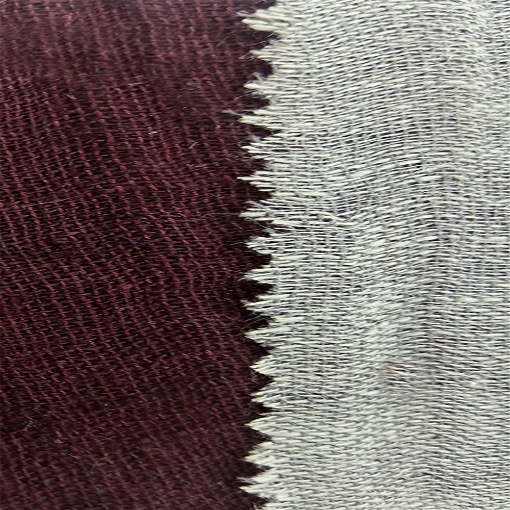2024 Weaving techniques Linen trousers fabric with linen blend yarn-dyed fabric