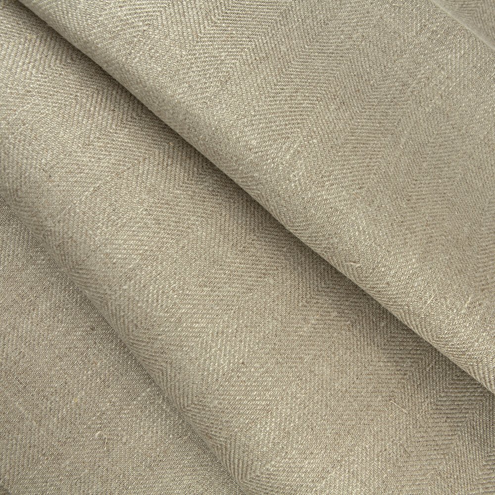 Wholesale 295 GSM 100% Linen Twill Weave Fabric High Quality Organic Natural Breathable Not Softened Home Use Sofa Shirt Dress