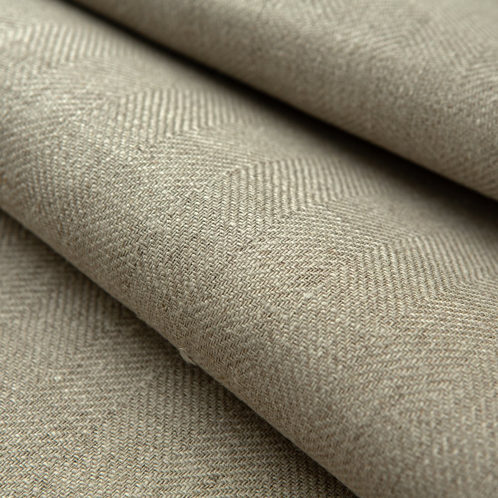 Wholesale 295 GSM 100% Linen Twill Weave Fabric High Quality Organic Natural Breathable Not Softened Home Use Sofa Shirt Dress