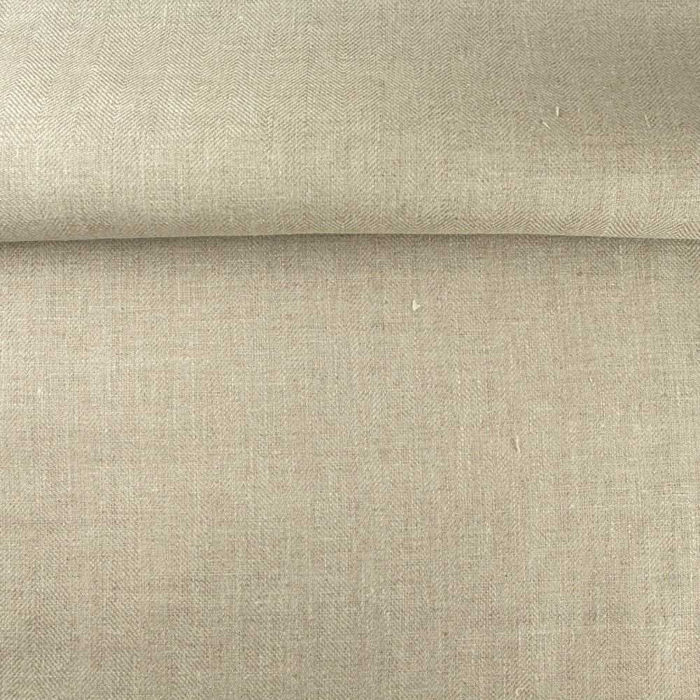 Wholesale 295 GSM 100% Linen Twill Weave Fabric High Quality Organic Natural Breathable Not Softened Home Use Sofa Shirt Dress