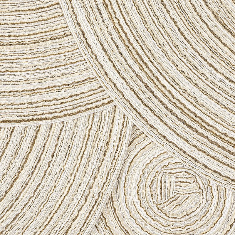 Placemat Linen Placemat Round Cotton Brown Round Natural Table Decor