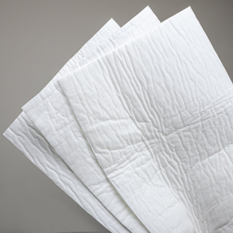 Hydrophilic hot air through diaper nonwoven fabric hydrophobic hot air nonwoven for baby diaper