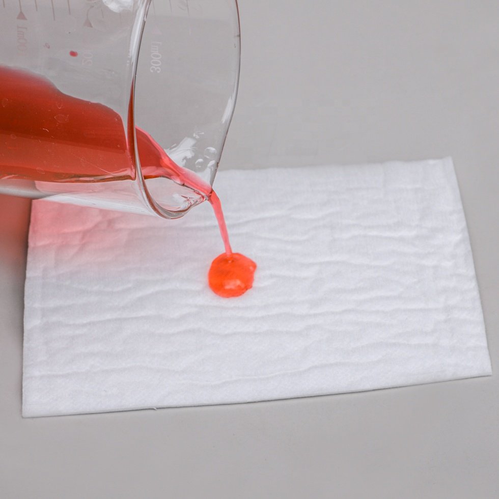 Hydrophilic hot air through diaper nonwoven fabric hydrophobic hot air nonwoven for baby diaper