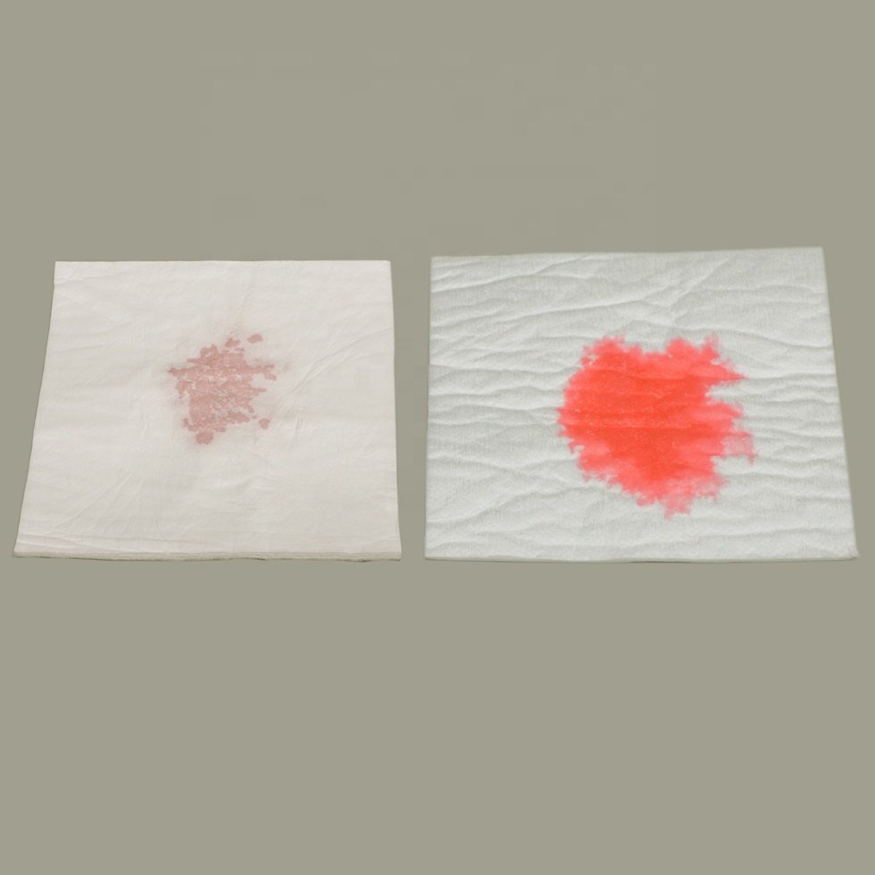 Hydrophilic hot air through diaper nonwoven fabric hydrophobic hot air nonwoven for baby diaper