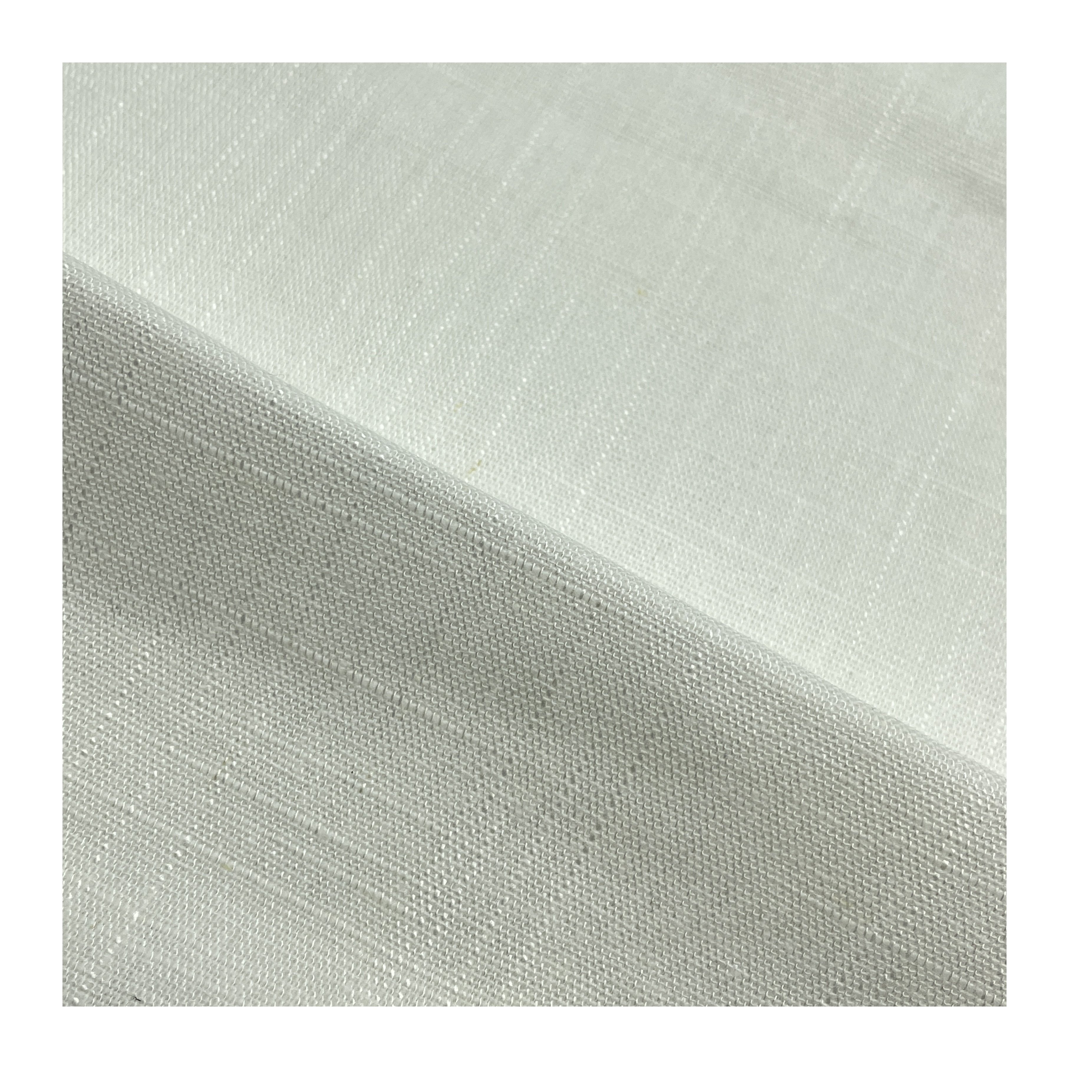 Factory In Stock Woven RAYON LINEN Fabric slub fabric Good price Factory Supplying Plain eco-friendly fabric for clothing