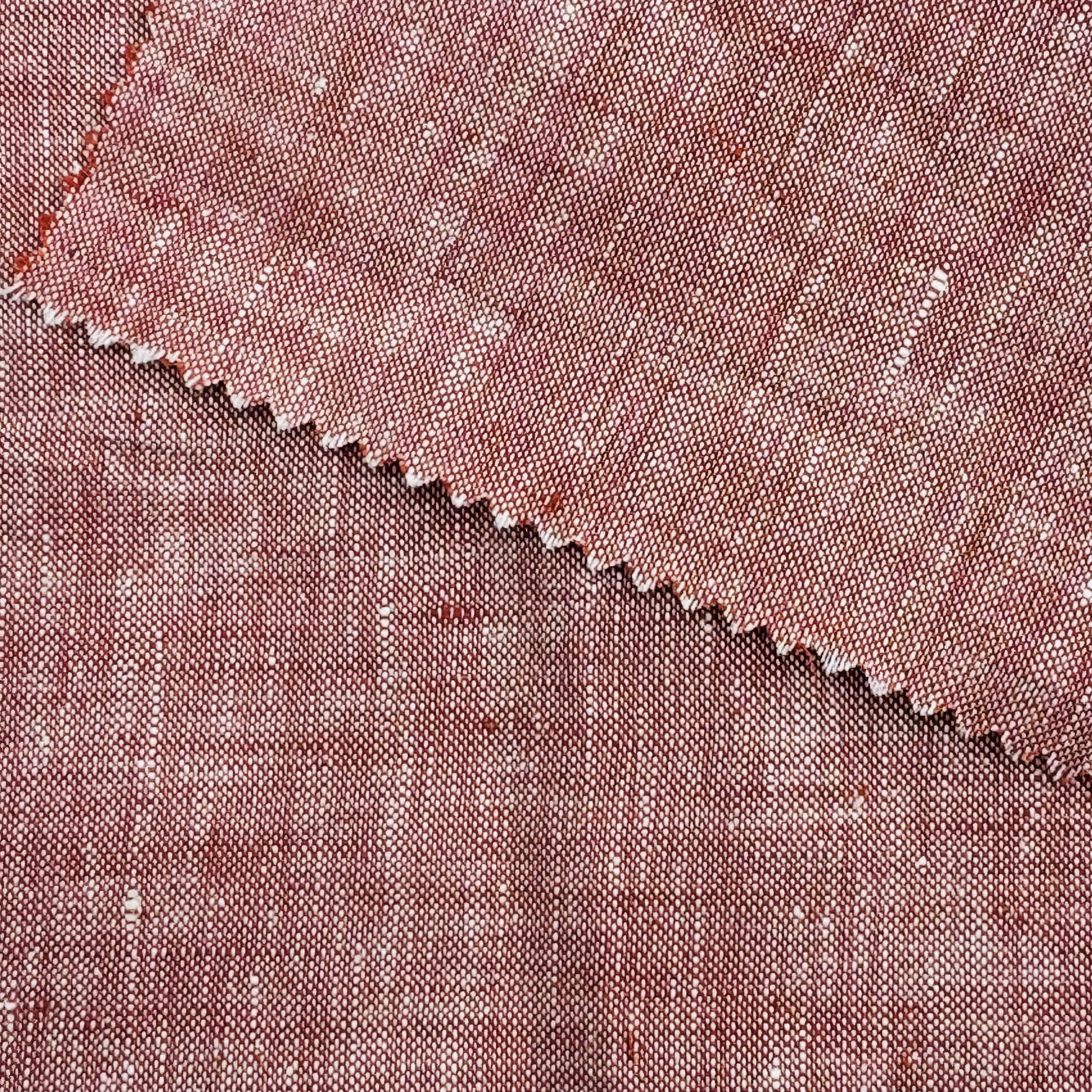 100% Linen Yarn Dyed Chambray Oxford Fabric for Garments Casual Leisure Sofa Use-for Boys and Girls Shirts and Jackets