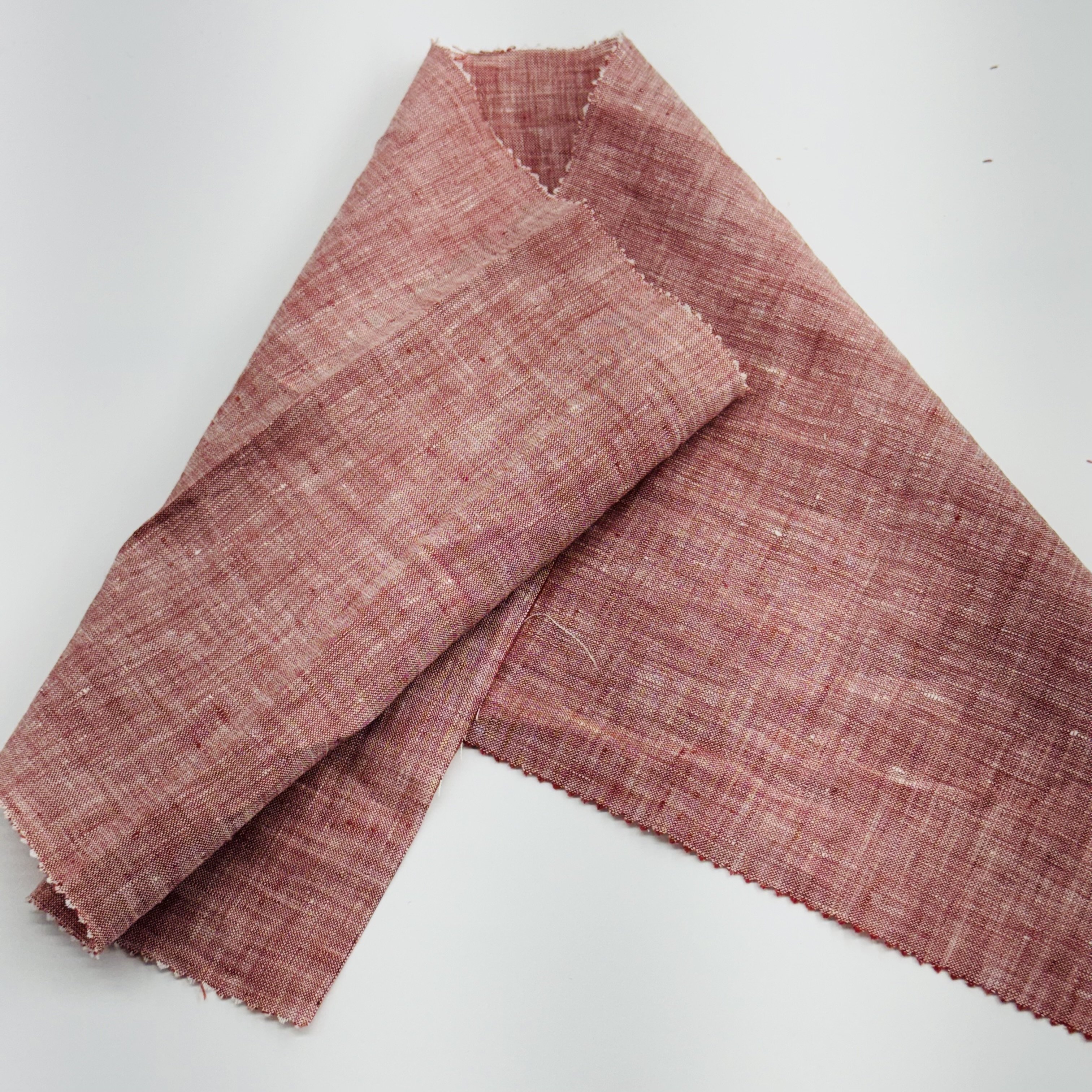 100% Linen Yarn Dyed Chambray Oxford Fabric for Garments Casual Leisure Sofa Use-for Boys and Girls Shirts and Jackets