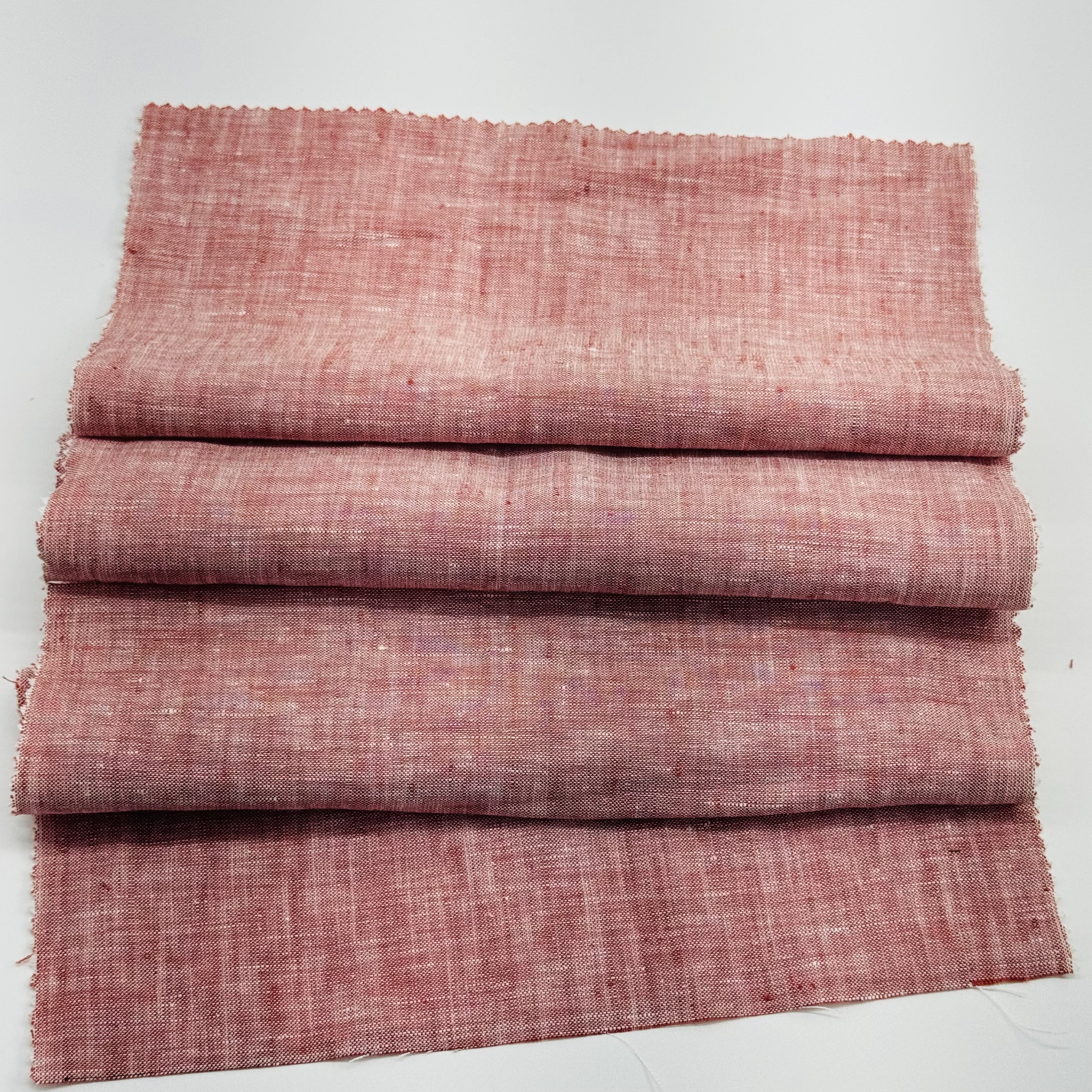 100% Linen Yarn Dyed Chambray Oxford Fabric for Garments Casual Leisure Sofa Use-for Boys and Girls Shirts and Jackets