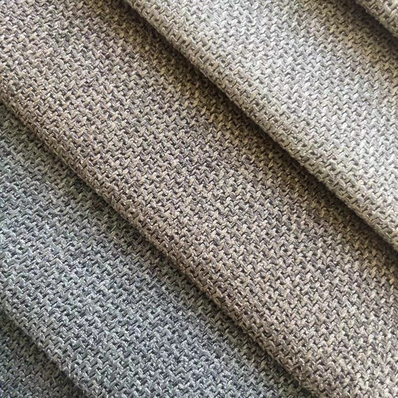 100% polyester linen look faux chenille fabric for sofa