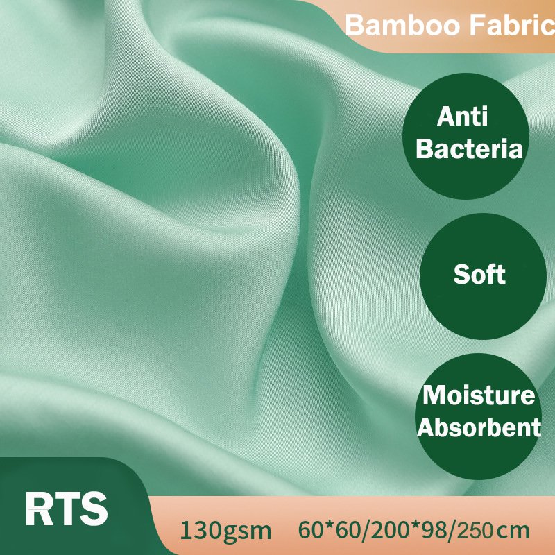 RTS Anti-Bacteria 100% Bamboo Sateen Fabric For Bedding