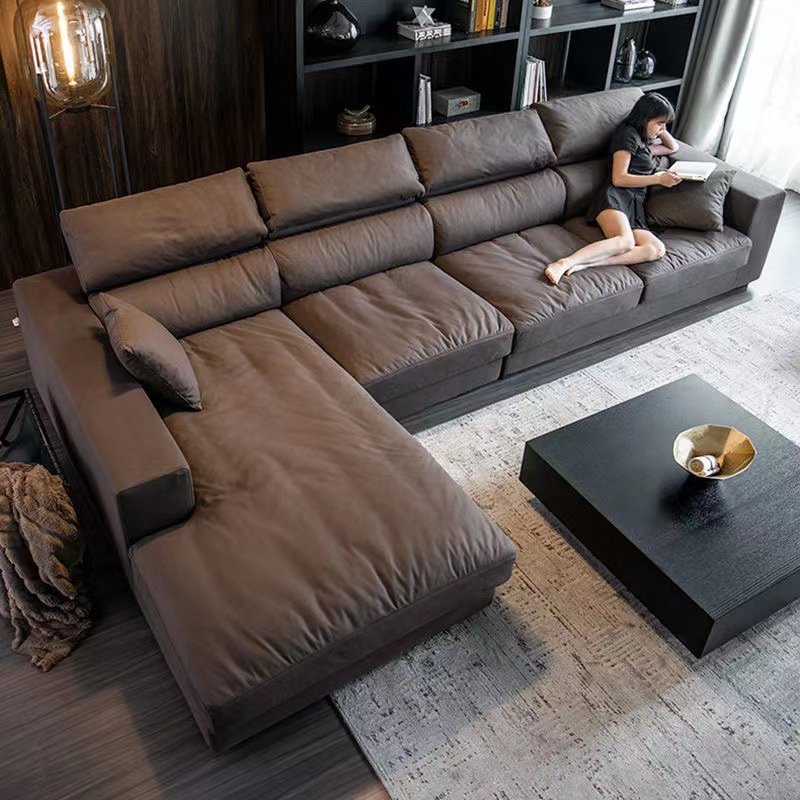 Fancy Sectional Living Room Sets Sofa seater Fabric Modern Low Price Long Sofa Home Furniture