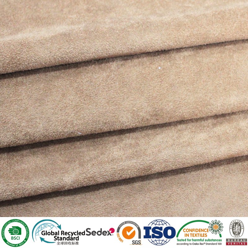 Stretch Suede for Skirt Woven 100 Polyester Fabric Exterior Fabric Customized Plain Lightweight Printed Comfortable Waterproof