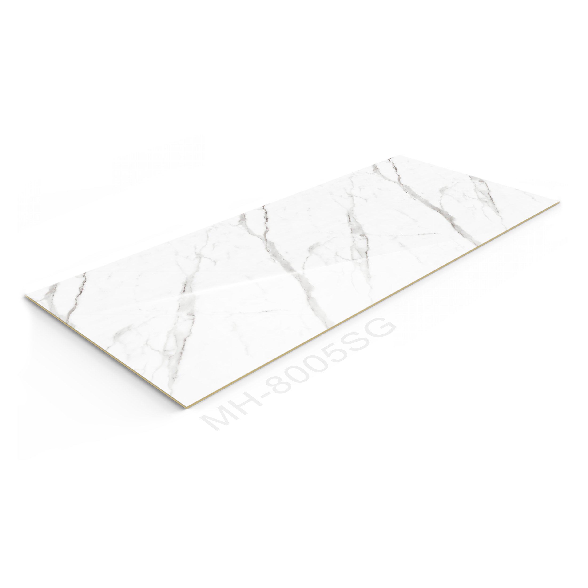 luxury continuous marble grain Interior veneer WPC Background wall panel solid slab Bamboo fiber background board