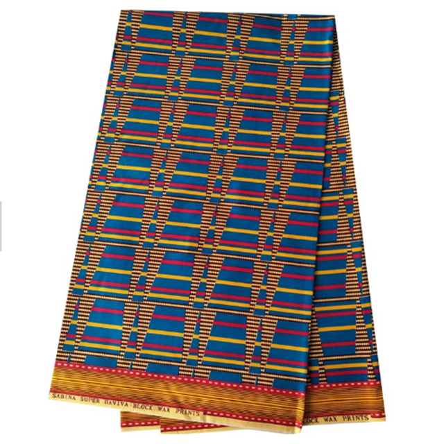 African ankara 6 yard wax printed 100%polyester fabric hot sale