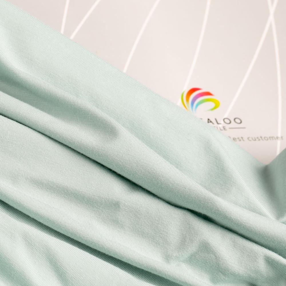 100 Solid colors in stock low moq wholesale super soft stretch 95 bamboo fibre 5 lycra textile fabric