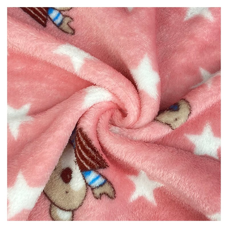 flannel fabric printed for garment and blanket soft velvet fabric double or single side brushed 100% polyester