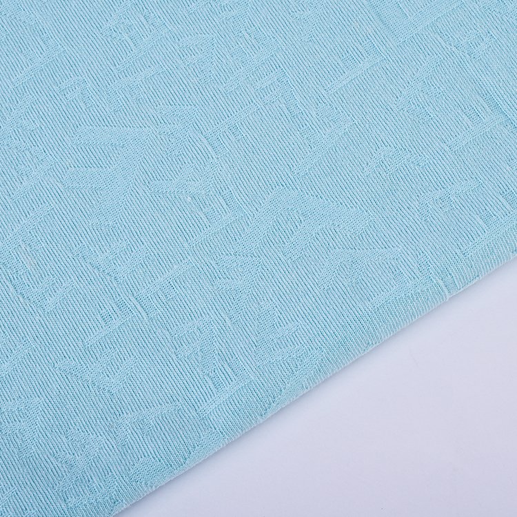Fashion Design Solid Color 165gsm Knitted Breathable 100D 100% Polyester Jacquard Fabrics