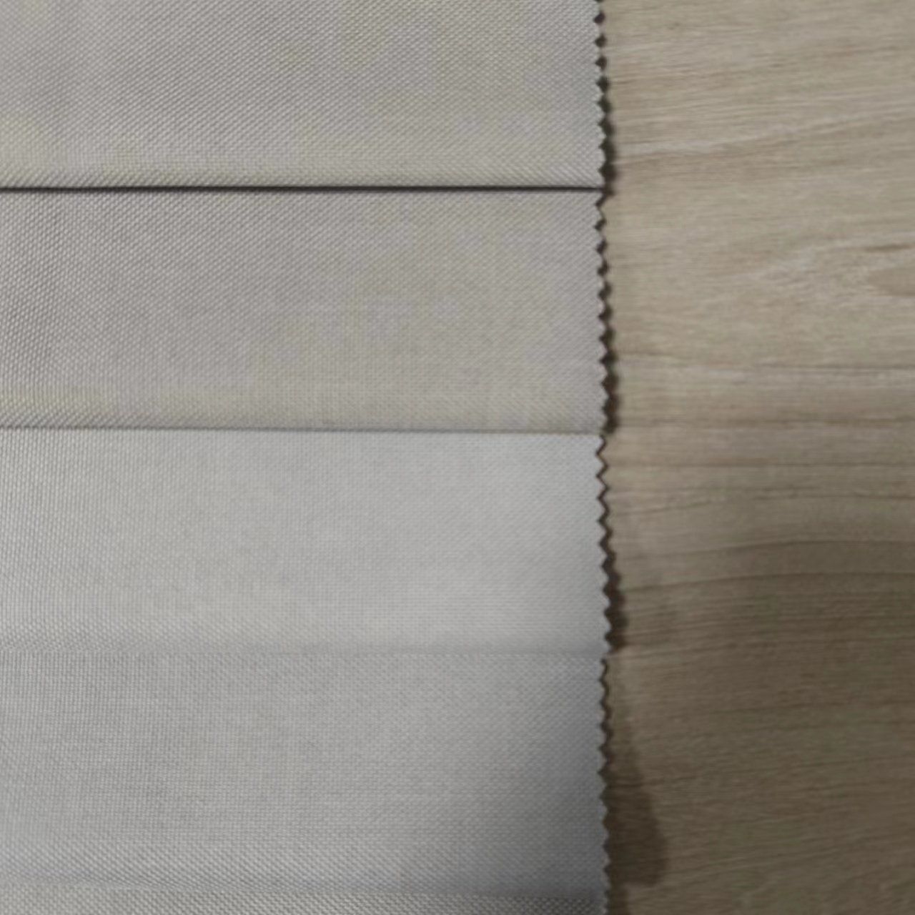 Wholesale FR Available textured linen flocking coating Living Room 100% Polyester blackout curtain fabric