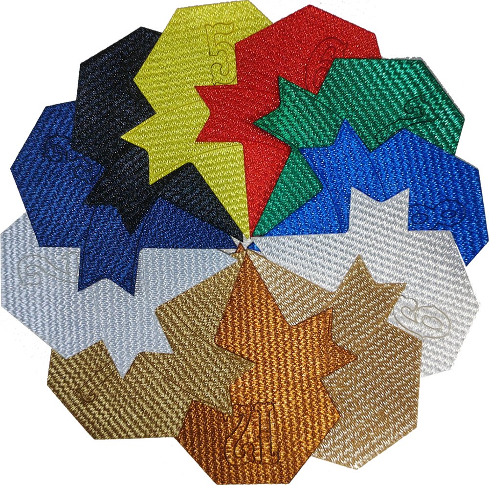 Art.TBT2103201B Gold Color Hot Press on Tatami Fabric For Printed Patches on sports wear Glacier Fabric