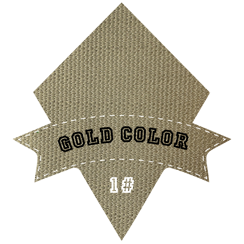 Art.TBT2103201B Gold Color Hot Press on Tatami Fabric For Printed Patches on sports wear Glacier Fabric