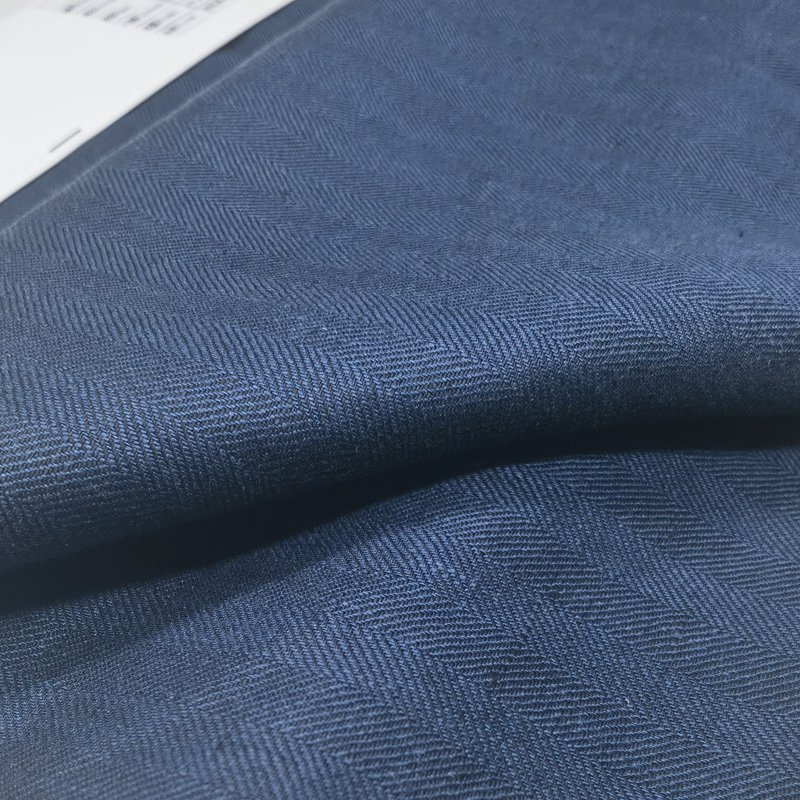 2024 Factory Wholesale High Quality Stone Washed Organic 100 % Linen Fabric Linen Twill Fabric Suit